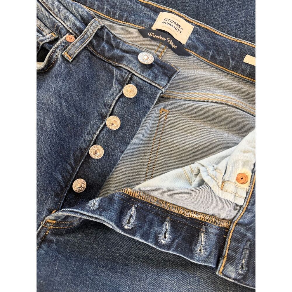 Citizens of Humanity Charlotte High Rise Straight Leg Jeans in Delphi Wash Size - Picture 9 of 12